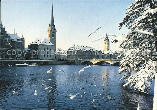 Zuerich Stadthaus Fraumuenster Meise St. Peter  / Zuerich /Bz. Zuerich City