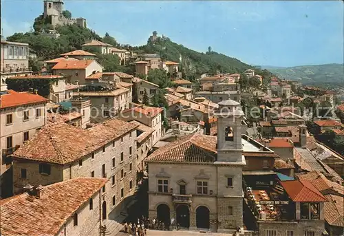 San Marino San Marino Panorama Kirche Monte Titano Kat. San Marino