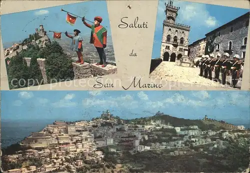 San Marino San Marino mit Burgen Kat. San Marino