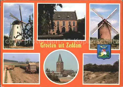 Zeddam Montferland Windmuehle Kirche Kat. Montferland