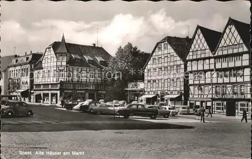 Soest Arnsberg alte Haeuser am Markt / Soest /Soest LKR