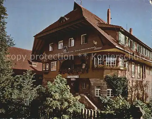 Freudenstadt Odenwald Gasthaus Pension Adrionshof Kat. Freudenstadt