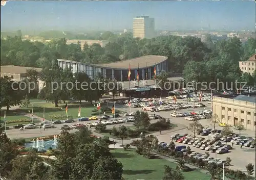 Karlsruhe Baden Festhallenplatz mit Schwarzwaldhalle