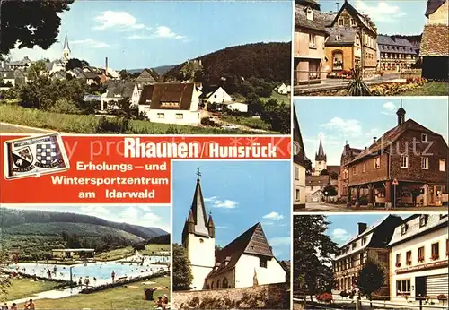 Rhaunen Hunsrueck Kirche Schwimmbad  Kat. Rhaunen