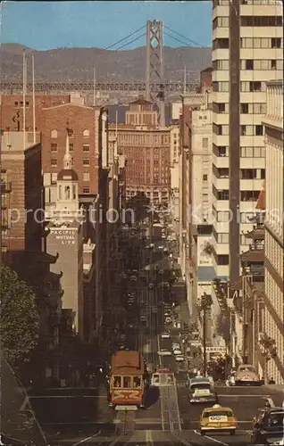 San Francisco California Street cable car Kat. San Francisco