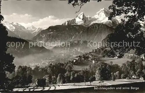 Berchtesgaden mit Alpenpanorama Kat. Berchtesgaden