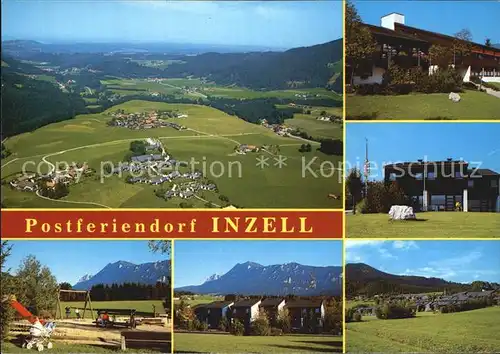 Inzell Fliegeraufnahme Postferiendorf Spielplatz Teilansichten Kat. Inzell