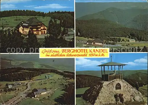 Kandel Waldkirch Breisgau Berghotel Kandel Kat. Waldkirch