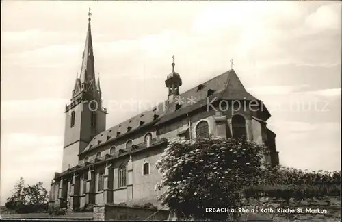 Erbach Rheingau Katholische Kirche Sankt Markus Kat. Eltville am Rhein