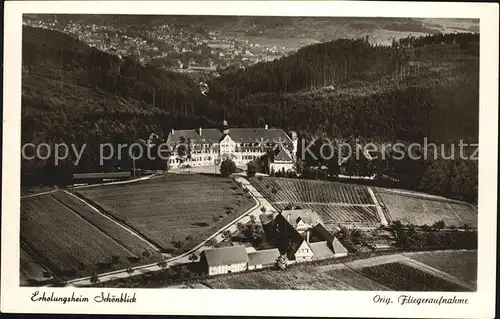 Schwaebisch Gmuend Erholungsheim Schoenblick Fliegeraufnahme Kat. Schwaebisch Gmuend