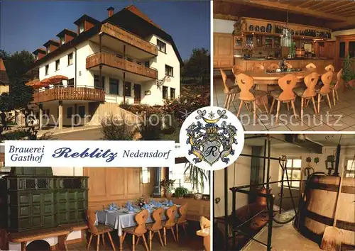 Nedensdorf Gasthaus Brauerei Rebnitz Kat. Bad Staffelstein