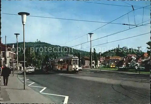 Weinheim Bergstrasse Wachenburg Burgruine Windeck Strassenbahn  Kat. Weinheim