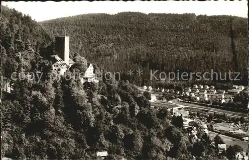 Bad Liebenzell Ortsblick mit Burg Kat. Bad Liebenzell