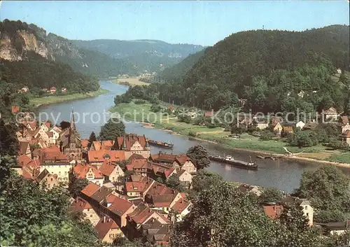 Wehlen Sachsen Panorama Kat. Wehlen