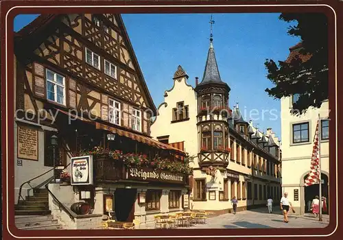 Bad Kissingen Fachwerkhaeuser Marktplatz Kat. Bad Kissingen