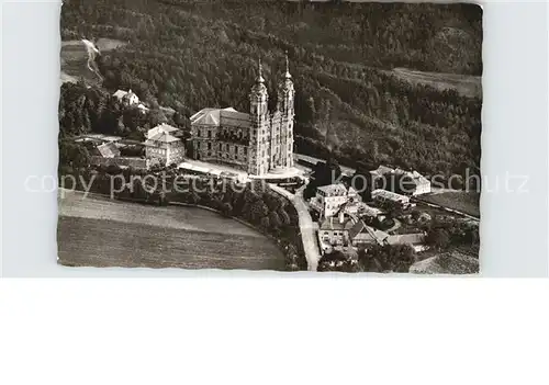 Vierzehnheiligen Fliegeraufnahme mit Kirche Kat. Bad Staffelstein