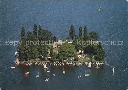 Steinhuder Meer Festung Wilhelmstein Binnensee Fliegeraufnahme Kat. Wunstorf