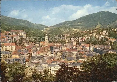 Baden Baden Stadtblick mit Merkur Kat. Baden Baden