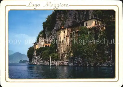 Lago Maggiore Santuario S Caterina del Sasso Kat. Italien