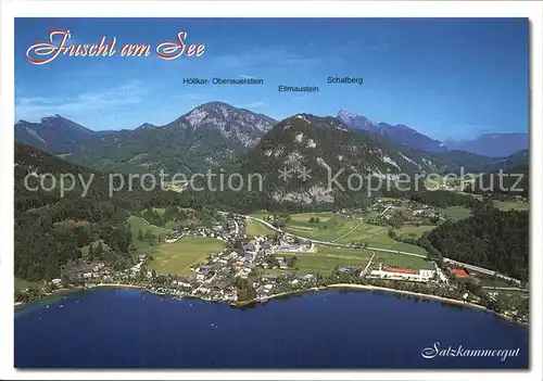 Fuschl See Salzkammergut Schafberg Ellmaustein  Kat. Fuschl am See