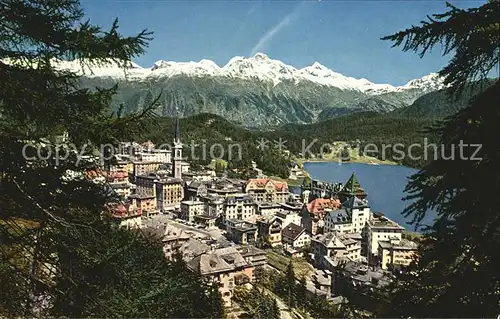 St Moritz GR Stadtblick Kat. St Moritz