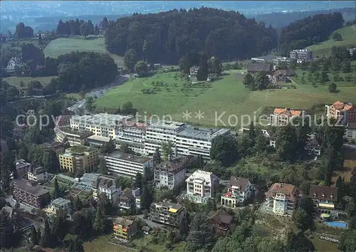 Luzern LU Fliegeraufnahme Klinik Sankt Anna Kat. Luzern