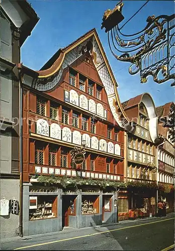 Appenzell IR Hauptgasse Loewen Drogerie Kat. Appenzell