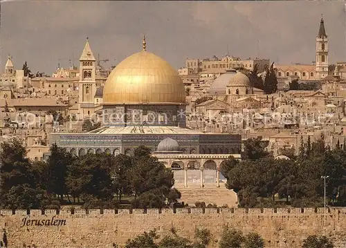 Jerusalem Yerushalayim Stadtblick Tempel Kat. Israel