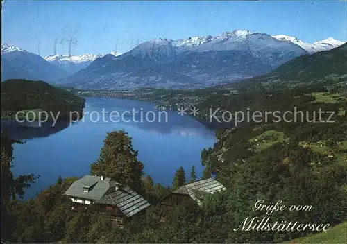 Millstaettersee Blick vom Glanz Kat. Oesterreich