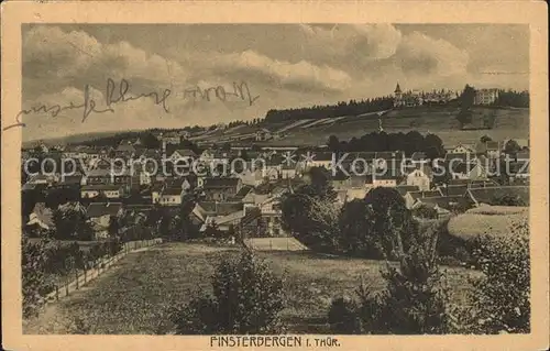 Finsterbergen Panorama Kat. Finsterbergen Thueringer Wald