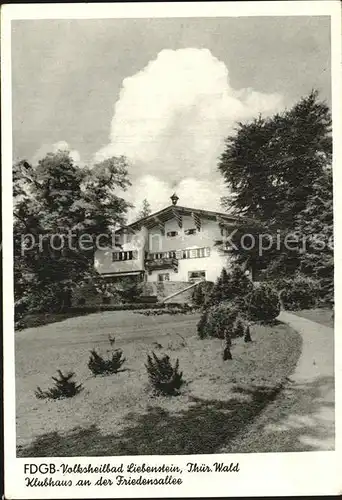 Bad Liebenstein Klubhaus Friedensallee Kat. Bad Liebenstein