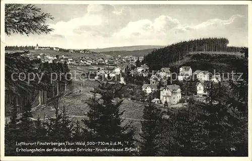 Finsterbergen Panorama Kat. Finsterbergen Thueringer Wald