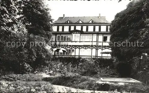 Gernrode Harz Ferienheim Freundschaft Kat. Gernrode Harz