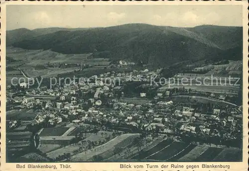 Bad Blankenburg Blick vom Turm der Ruine Blankenburg Kat. Bad Blankenburg