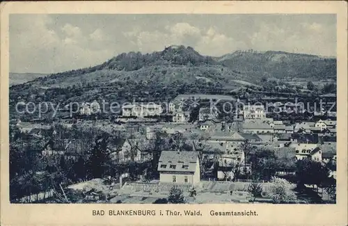 Bad Blankenburg Gesamtansicht Kat. Bad Blankenburg