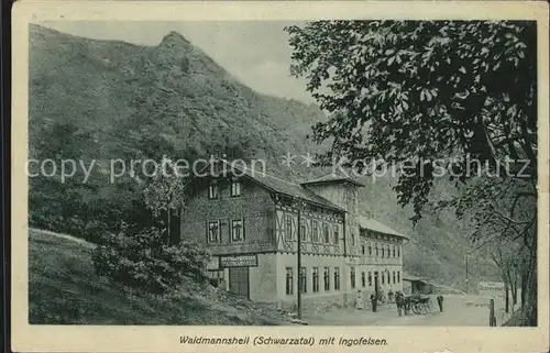 Bad Blankenburg Waidmannsheil mit Ingofelsen Kat. Bad Blankenburg