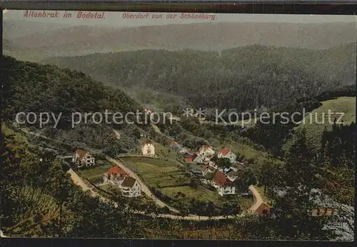 Altenbrak Harz Oberdorf von der Schoeneburg Kat. Altenbrak