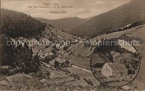 Oelze Blick vom Masserberg Kat. Katzhuette