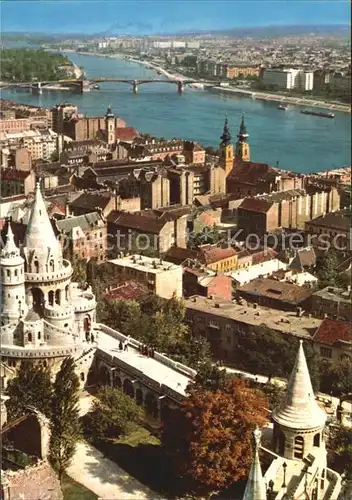 Budapest Fischerbastei und Donaupartie Kat. Budapest