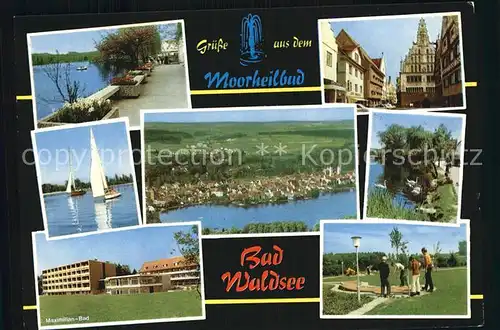 Bad Waldsee Fliegeraufnahme Maximilian Bad Minigolf Kat. Bad Waldsee