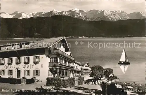 Urfeld Walchensee Hotel Post  Kat. Kochel a.See