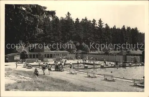 Finsterbergen Freibad Kat. Finsterbergen Thueringer Wald