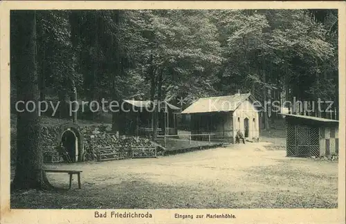 Bad Friedrichroda Eingang zur Marienhoehle Kat. Friedrichroda