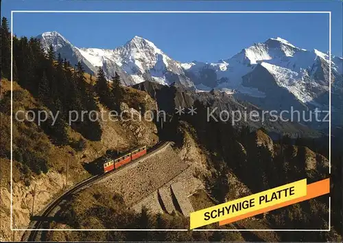 Schynige Platte Bahn Eiger Moench Jungfrau Kat. Eisenbahn