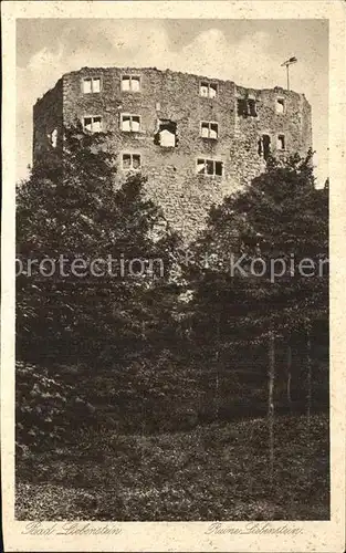 Bad Liebenstein Burgruine Kat. Bad Liebenstein