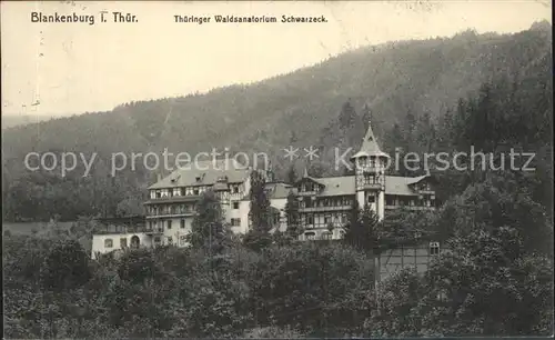 Bad Blankenburg Waldsanatorium Schwarzeck Kat. Bad Blankenburg