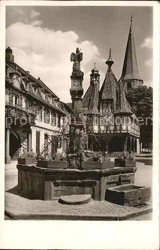 Michelstadt Michelsbrunnen Rathaus Kat. Michelstadt