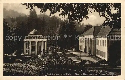 Bad Liebenstein Neues Badehaus Brunnentempel Kat. Bad Liebenstein