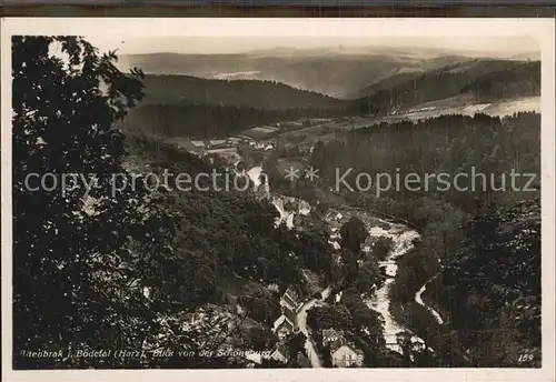 Altenbrak Harz Blick von der Schoeneburg Kat. Altenbrak