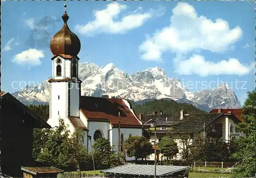 Kruen mit Zugspitzgruppe Kat. Kruen